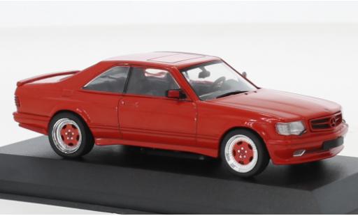 Modelauto Mercedes 560 Coupe SEC (C126) AMG Wide Body rood 1990 1/43 Solido