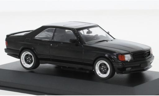 Modelauto Mercedes 560 Coupe SEC (C126) AMG Wide Body zwart 1990 1/43 Solido