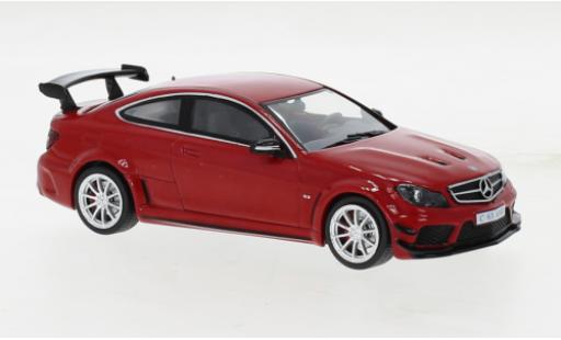 Modelauto Mercedes C AMG C63 zwart Series rood 2012 1/43 Solido