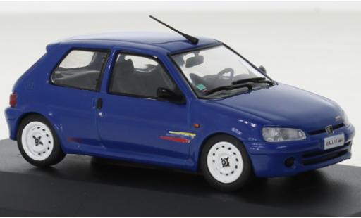 Modelauto Peugeot 106 Rallye Rally Phase II blauw 1995 1/43 Solido