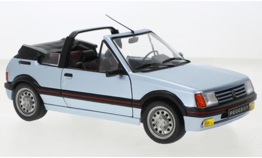 Modelauto Peugeot 205 CTI metallic blauw 1989 1/18 Solido
