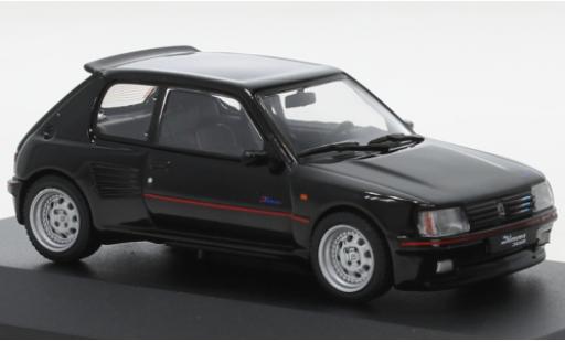 Modelauto Peugeot 205 Dimma GTI zwart 1/43 Solido