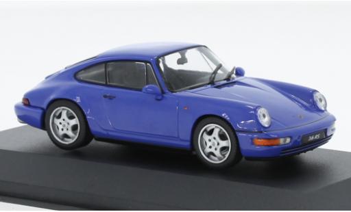 Modelauto Porsche 911 RS blauw 1992 1/43 Solido