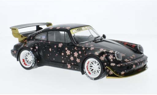 Modelauto Porsche 911 RWB mate zwart/D&Atilde;&copy;corer Aoki 2021 1/18 Solido
