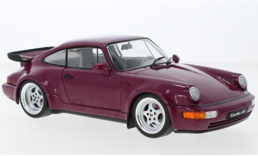 Modelauto Porsche 911 Turbo paars 1991 1/18 Solido