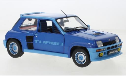 Modelauto Renault 5 Turbo metallic blauw 1981 1/18 Solido