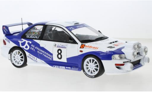 Modelauto Subaru Impreza WRC No.8 Rally Monza 2000 1/18 Solido