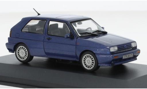 Modelauto Volkswagen Golf Base II Rally metallic blauw 1990 1/43 Solido
