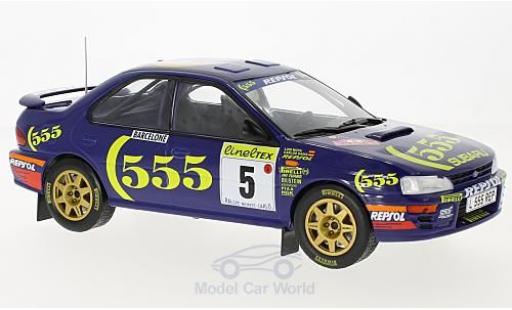 Modelauto Subaru Impreza 555 No.5 Rally WM Rally Monte Carlo 1995 C.Sainz/L.Moya 1/18 Solido