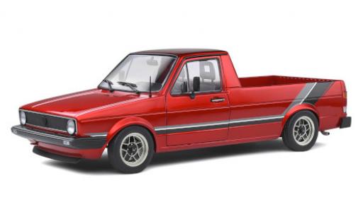 Modelauto Volkswagen Caddy MkI Custom metallic rood 1982 1/18 Solido