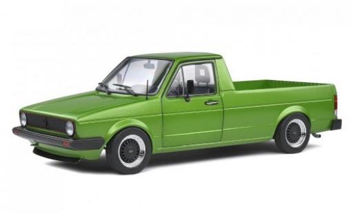 Modelauto Volkswagen Caddy MkI Custom metallic groen 1982 1/18 Solido