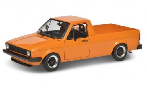 Modelauto Volkswagen Caddy MkI MK I oranje 1982 1/18 Solido