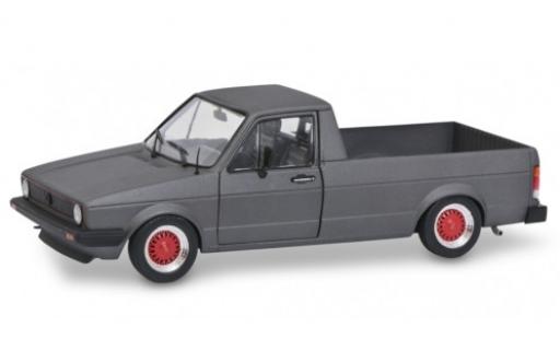 Modelauto Volkswagen Caddy MkI Mk1 Custom mat-antraciet 1982 1/18 Solido