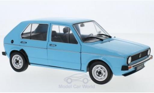 Modelauto Volkswagen Golf Base I L blauw 1973 1/18 Solido