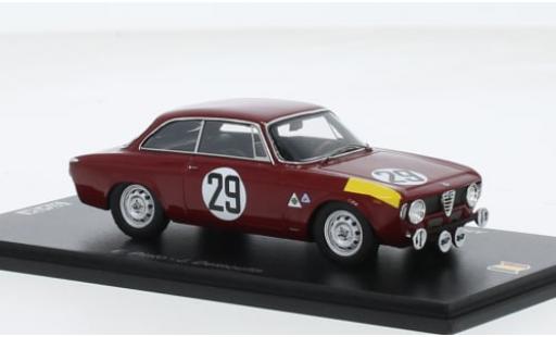 Modelauto Alfa Romeo Giulia sprint gta No.29 24h Spa 1966 1/43 Spark