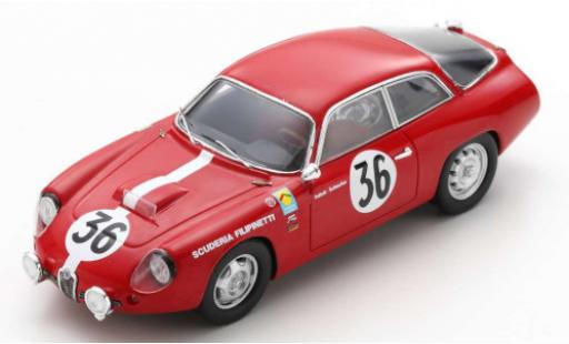 Modelauto Alfa Romeo Giulietta sprint zagato GZ No.36 Scuderia Filipinetti 24h Le Mans 1963 K.Foitek/A.Sch&Atilde;&curren;fer 1/43 Spark