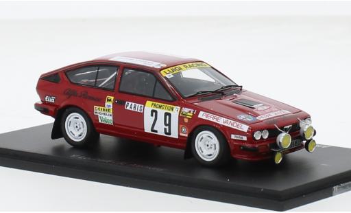 Modelauto Alfa Romeo Alfetta gtv6 V6 No.29 Rally WM Rally Monte Carlo 1983 1/43 Spark