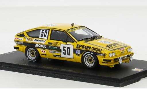 Modelauto Alfa Romeo Alfetta gtv6 V6 No.50 Biesse Racing Team 24h Spa 1984 1/43 Spark