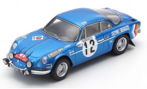 Modelauto Alpine A110 rallye No.12 Rally Monte Carlo 1971 B.Darniche/C.Robertet 1/43 Spark