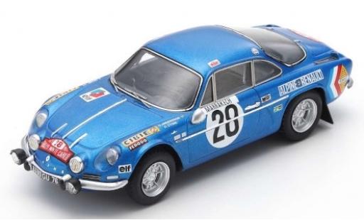 Modelauto Alpine A110 rallye No.28 Rally Monte Carlo 1971 O.Andersson/D.Stone 1/43 Spark