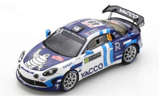 Modelauto Alpine A110 rgt Rally No.46 Yacco Rally WM Rally Monte Carlo 2021 P.Ragues/J.Pesenti 1/43 Spark