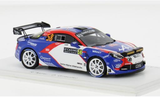 Modelauto Alpine A110 rgt Rally No.58 CHL Sport Auto Rally WM Rally Monte Carlo 2024 1/43 Spark