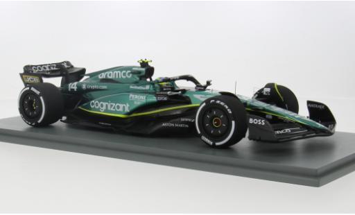 Modelauto Aston Martin AMR23 f1 3 No.14 Aramco Cognizant Team Cognizant formule 1 GP Kanada 2023 1/18 Spark