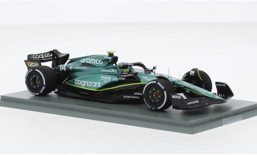 Modelauto Aston Martin AMR23 f1 3 No.14 Aramco Cognizant Team Cognizant formule 1 GP Kanada 2023 1/43 Spark