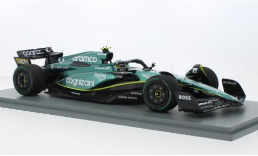 Modelauto Aston Martin AMR23 f1 3 No.14 Aramco Cognizant Team Cognizant formule 1 GP Monaco 2023 1/18 Spark