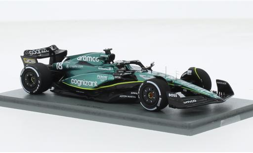 Modelauto Aston Martin AMR23 f1 3 No.18 Aramco Cognizant Team Cognizant formule 1 GP Kanada 2023 1/43 Spark