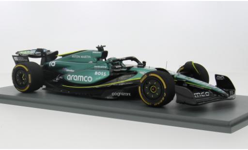 Modelauto Aston Martin AMR24 f1 4 No.18 Aramco Team Aramco formule 1 2024 1/18 Spark