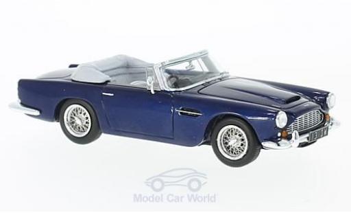 Modelauto Aston Martin DB4 convertible Cabriolet metallic blauw RHD 1962 1/43 Spark