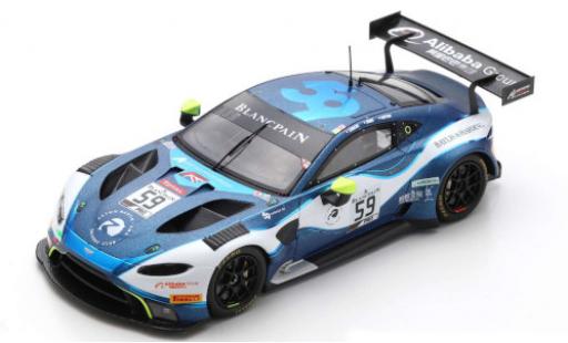 Modelauto Aston Martin Vantage gt3 AMR No.59 Garage 59 24h Spa 2019 C.Ledogar/A.Watson/J.Adam 1/43 Spark