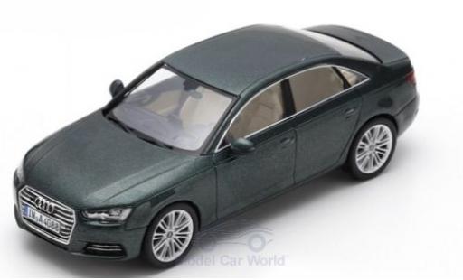Modelauto Audi A4 berline metallic groen 2016 1/43 Spark