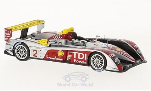 Modelauto Audi R10 course TDI No.2 Sport North America 24h Le Mans 2008 10 Years A.McNish/R.Capello/T.Kristensen 1/43 Spark