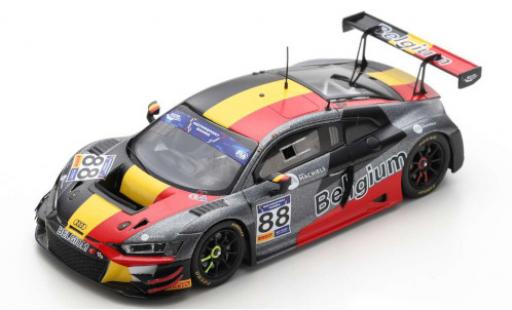 Modelauto Audi R8 gt LMS GT3 No.88 Team Belgium FIA Motorsport Games Cup Vallelunga 2019 L.Machiels/N.Verdonck 1/43 Spark