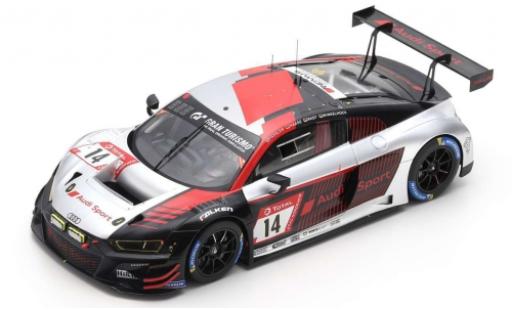 Modelauto Audi R8 lms No.14 Sport Team Car Collection 24h N&Atilde;&frac14;rburgring 2019 M.Winkelhock/C.Haase/M.F&Atilde;&curren;ssler/R.Rast 1/18 Spark