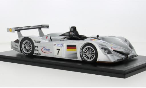 Modelauto Audi R8 LMP course No.7 24h Le Mans 2000 1/18 Spark