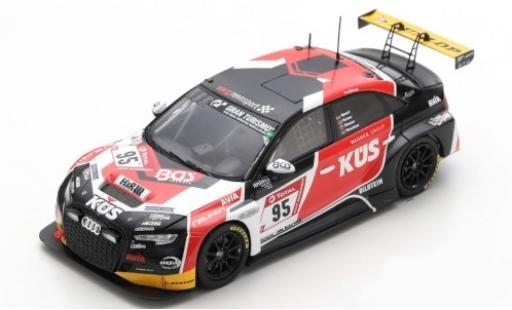 Modelauto Audi RS3 berline No.95 Team Avia Sorg Sport 24h N&Atilde;&frac14;rburgring 2019 P.Haener/C.Hewer/R.Speich/R.Waschkau 1/43 Spark