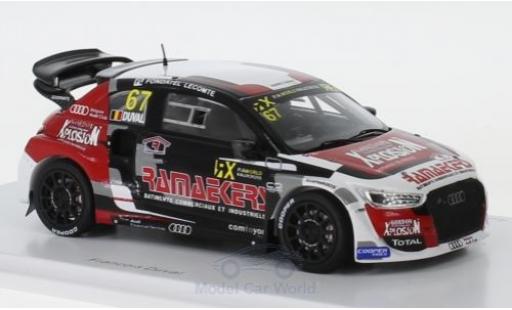 Modelauto Audi S1 rallycross RX quattro No.67 Team Comtoyou RX World RX Belgien 2018 F.Duval 1/43 Spark
