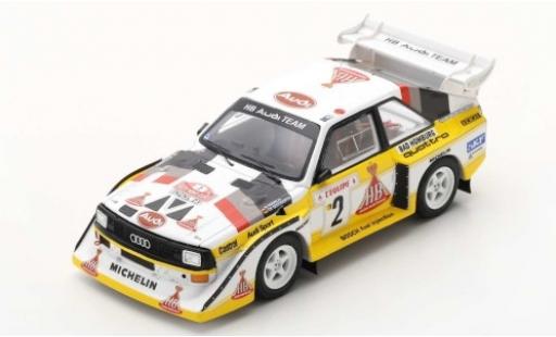 Modelauto Audi Sport Quattro s1 e2 No.2 HB Team HB Rally Monte Carlo 1986 W.R&Atilde;&para;hrl/C.Geistd&Atilde;&para;rfer 1/43 Spark