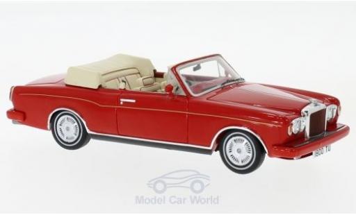 Modelauto Bentley Continental cabriolet rood RHD 1984 1/43 Spark