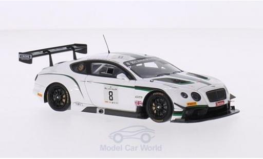 Modelauto Bentley Continental course GT3 RHD No.8 M-Sport 24h Spa 2014 A.Leclerc/J.D Ambrosio/D.Tappy 1/43 Spark