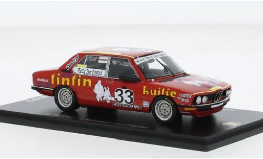Modelauto Bmw 530 course i No.33 Plastic Bertrand Racing 24h Spa 1980 1/43 Spark
