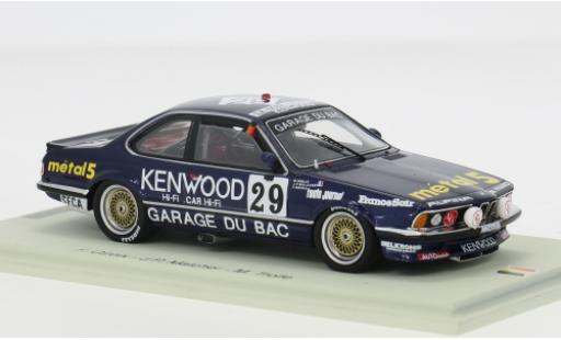 Modelauto Bmw 635 CSi 24h Spa 1986 #29 1/43 Spark