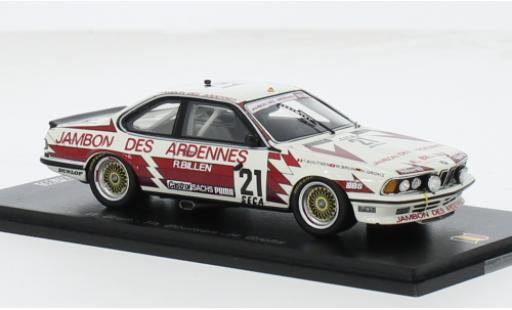 Modelauto Bmw 635 CSi (E24) No.21 24h Spa 1985 1/43 Spark