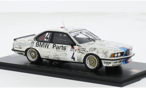 Modelauto Bmw 635 CSi (E24) No.4 24h Spa 1983 1/43 Spark