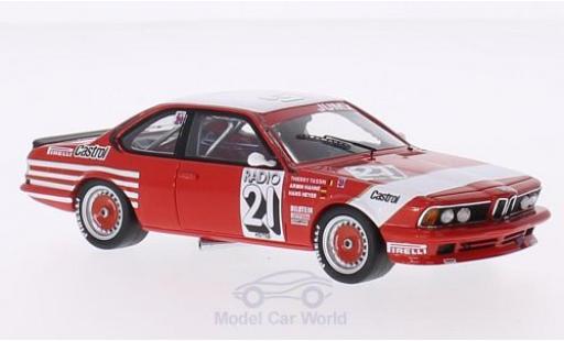 Modelauto Bmw 635 CSi (E24) No.21 Belgium Bastos 24h Spa 1983 Decals liegen bei T.Tassin/A.Hahne/H.Heyer 1/43 Spark