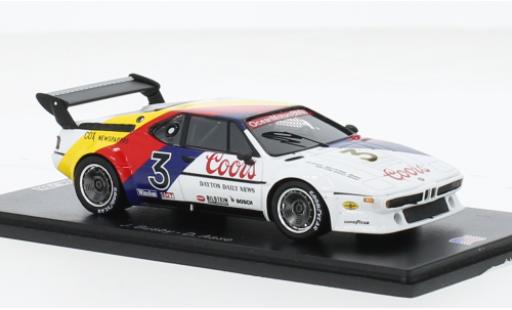 Modelauto Bmw M1 1979 No.3 IMSA 250 Miles Mid-Ohio 1/43 Spark