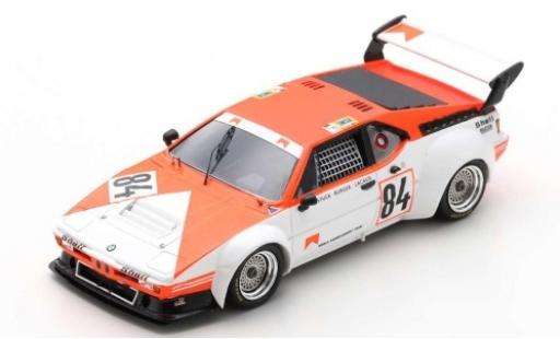 Modelauto Bmw M1 1980 No.84 Motorsport GmbH Marlboro 24h Le Mans avec Decals H-J.stuk/D.Lacaud/H-G.B&Atilde;&frac14;rger 1/43 Spark